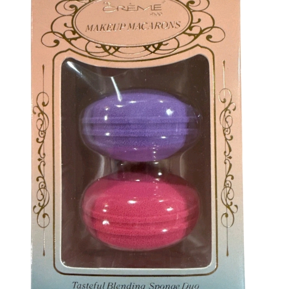 CRÈME Macarons Blending Sponge Duo - Purple and Pink